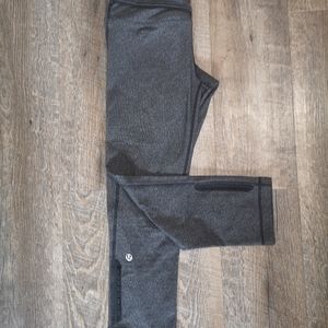 Size 4 grey Lululemon Capri leggings